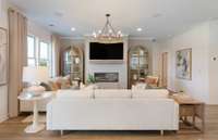 **Photo taken from Starling Model Home in the community** While we did not add a fireplace to this home, the Great Room provides you with plenty of space!