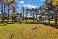 Large Back Yard ready for Garden or Games.