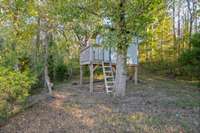 The treehouse will be a favorite place for the young