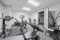 The seller is using this room as a work-out room