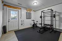 This is a staged picture showing another option for the pet's room