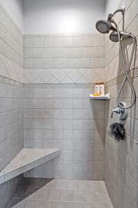 Tiled shower