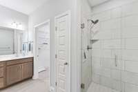 Upgraded large shower