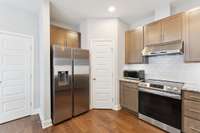 View of pantry and laundry area