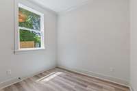 Downstairs guest room or office with crown molding & window. 5511 Urbandale Ave Nashville, TN 37209