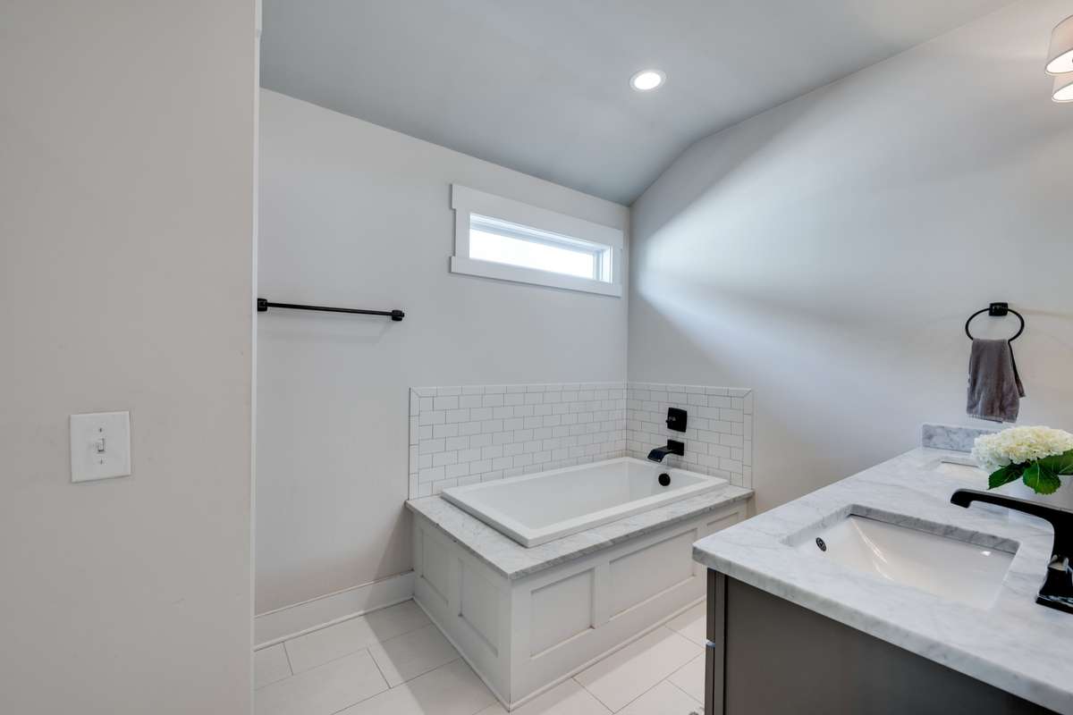 Primary Bath with Soaking Tub.