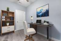 Virtually staged to show off versatility.