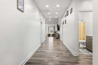 Warm and welcoming entryway with a bright, inviting feel
Virtually staged to highlight large size