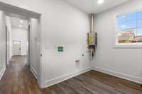 New addition onto this home - a large Laundry room or mud room directly from the back yard. This could also be a nice flex space