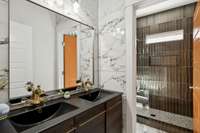 The luxurious Parker Palm Springs inspired secondary bathroom