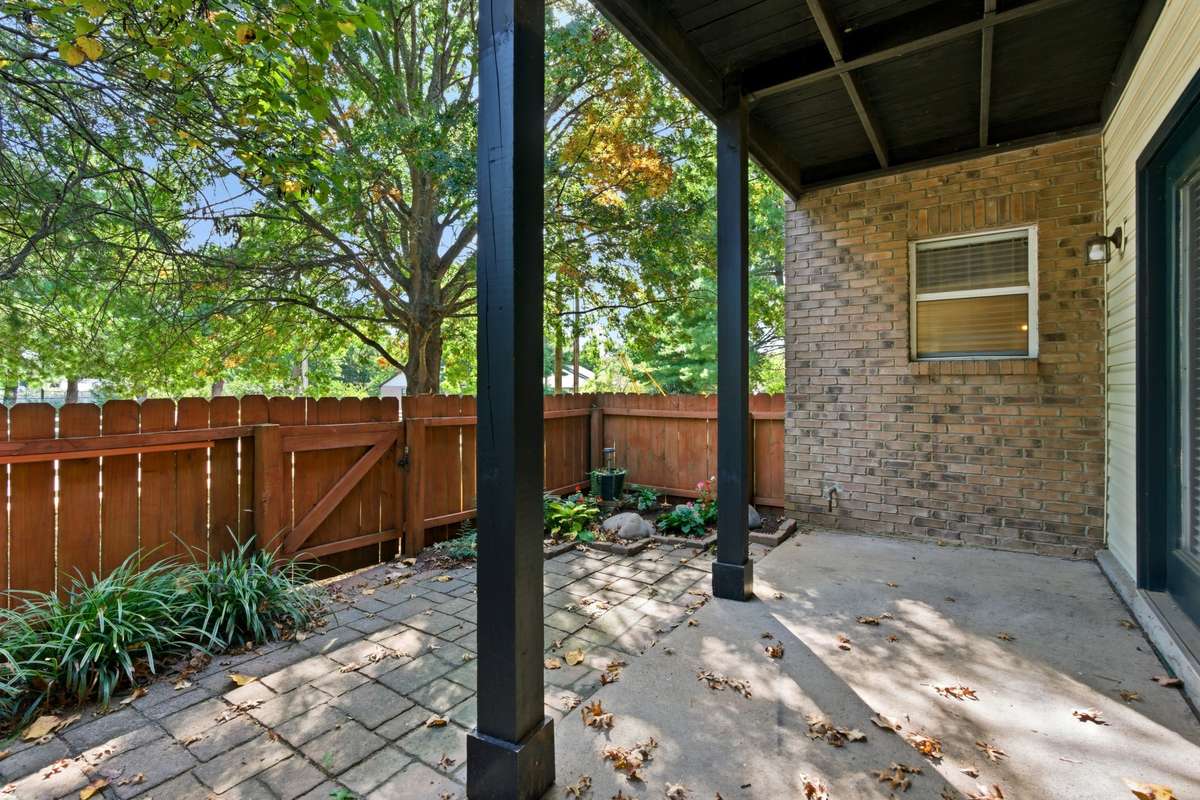 Can you imagine sitting on your covered patio in the morning enjoying the beautiful tree canopy just outside your fenced yard.  (Bonus the fence can be extended several feet further out and can be moved out to include more yard perhaps for a dog)