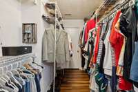 Primary walk in closet