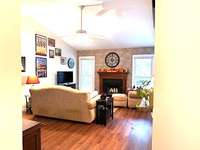 Family room opens into the dining room and kitchen area making it a great area for entertaining.