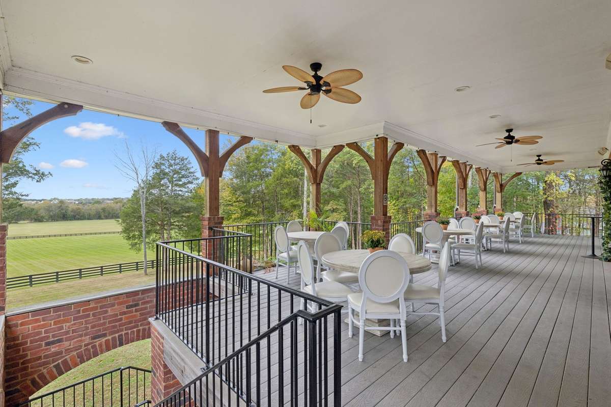 View from the deck at the Clubhouse. Optional Kings Chapel Club Membership includes access to this Clubhouse.