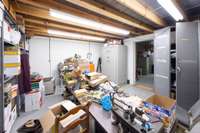 Large vault room with concrete poured walls