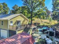 The outside living spaces provide a tranquil setting for you to enjoy all year long