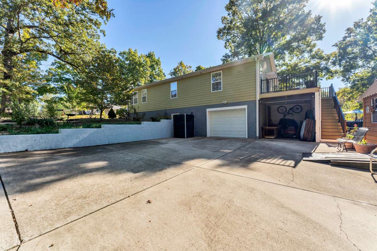 This is where you access the garage and a second carport.
