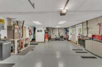 The garage is 20' wide by 30' deep!