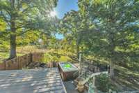 This view is also from the primary bedroom suite deck.