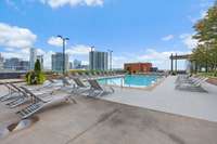 The skyline view from the 9th floor pool is a MUST see!