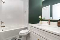 Downstairs Full bathroom