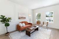 Upstairs Flex space with beautiful designer details.