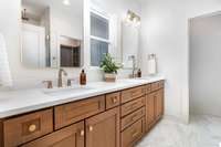 Double Vanities in Primary bathroom.