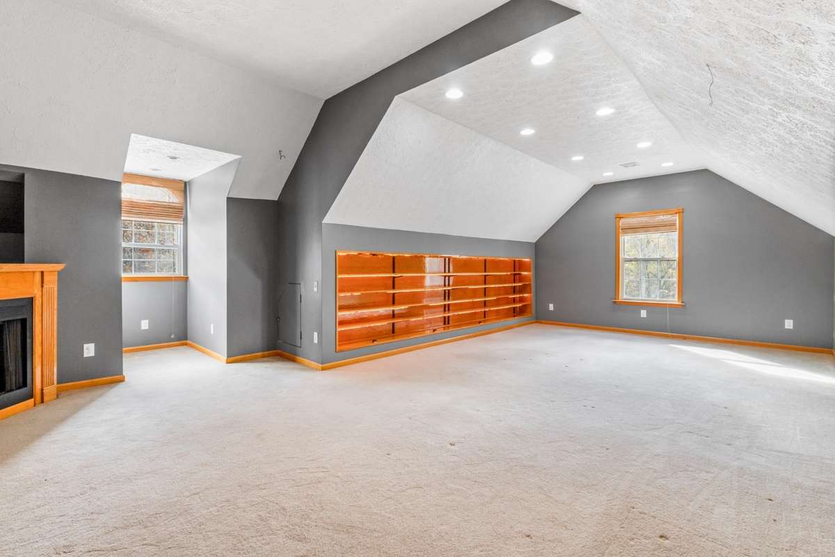 Another view of bonus room, lots of storage