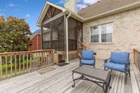 Secondary larger deck, perfect for entertaining during pool parties!