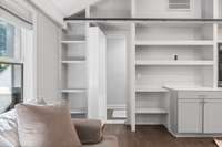 Close up of the murphy door. Buyer could easily remove this is they wanted to keep it open.