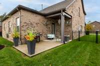 Extended Partially Covered Concrete Patio