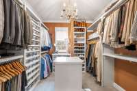 Primary suite walk-in closet