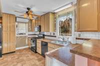 Another Kitchen photo.  The entire home needs painting on the inside.  Seller has patched spots and have it all ready to paint. Seller will offer a paint allowance in closing cost at closing.