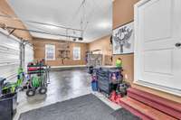 Large Two Car Garage with Extra Room for Storage!