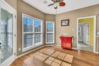 Large Breakfast Nook w/ a Bay Window- Lots of Natural Lighting!