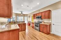 Lots of Cabinet & Countertop Space, 2 Pantries & Double Oven Range!