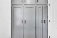 View of the Custom Cabinet Lockers!