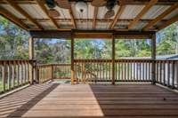 Covered back deck