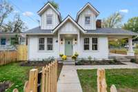 Perennial landscaping will fill in quickly.