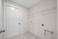 Located in the same room as the laundry room!