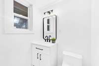 Downstairs half bath