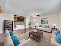 Inviting living room designed for comfort and relaxation.