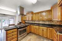 Ambience lighting over and under the cabinets.