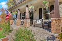 Another view of the covered front porch.
