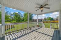 Nice view off the covered deck