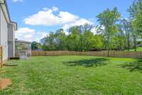 Brand new fence installed. Really nice setting