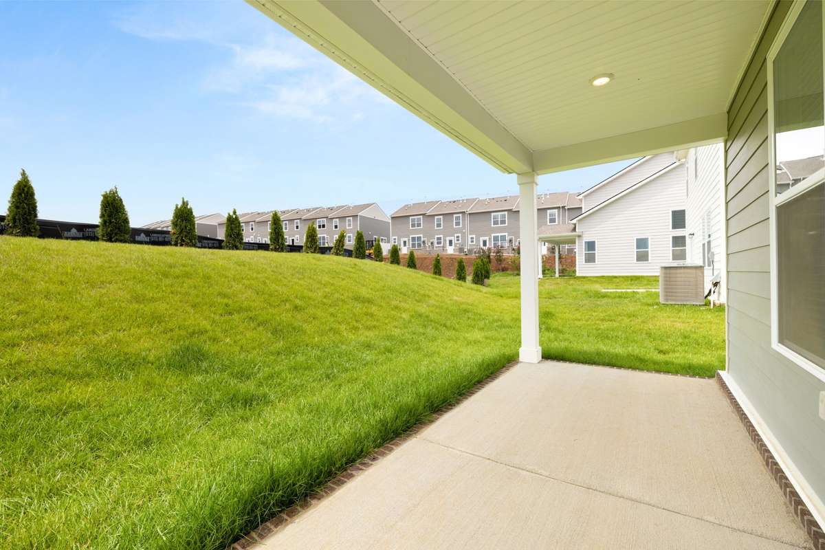Covered back porch