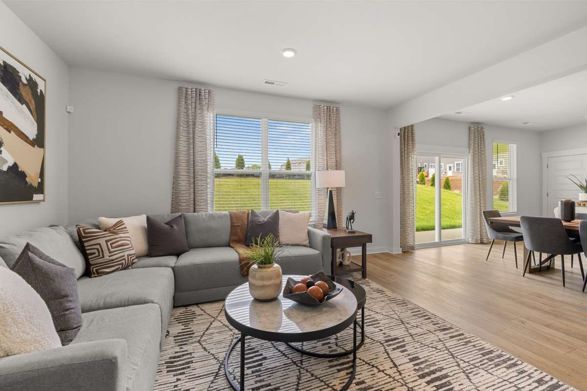 Open concept with plenty of natural light