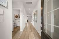 Entry foyer with half bath