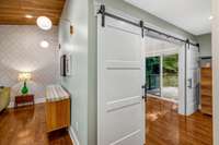 Come on in to the large bathroom & closet!